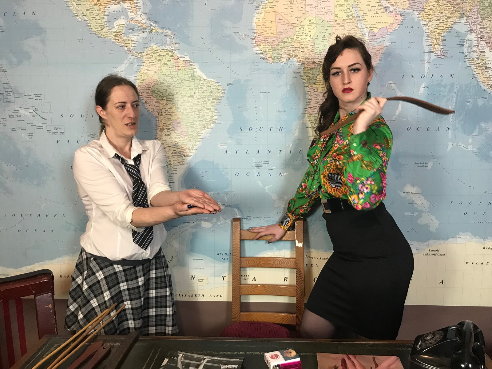 SchoolBully Punishment Brat Discipline Tawse Headmistress Roleplay